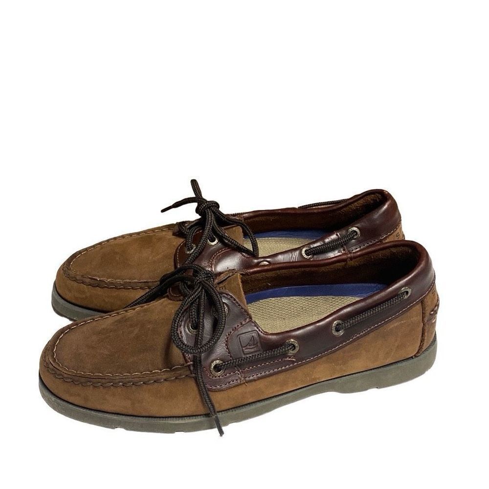 Sperry Brown Leeward Boat Shoe Size 8 - image 1